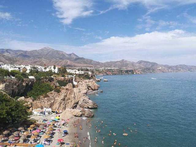 Vistas desde el Balcón de Europa, Nerja, Málaga, Andalucía